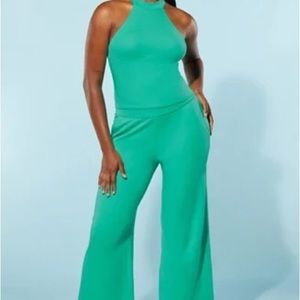 YITTY body butter straight leg pant, size 3 x, green, new with tags